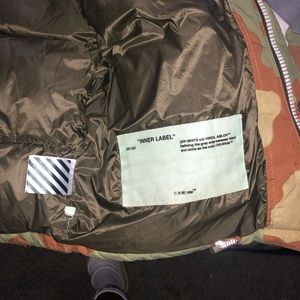 Main label off white jacket